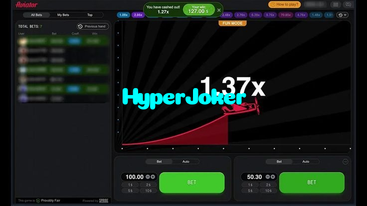 HyperJoker casino presented on mobile device in Pakistan with slots and live games